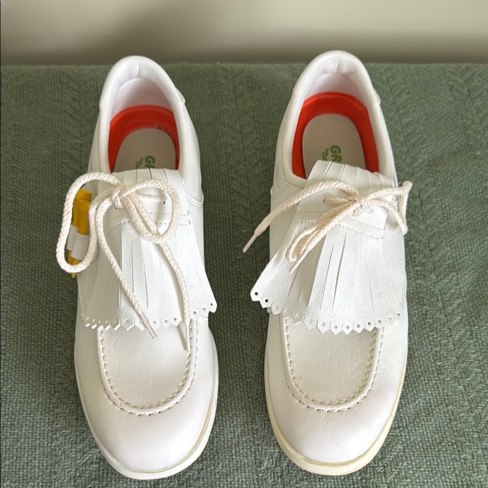 Vintage FootJoy White Green-Joy Shoes New in Box